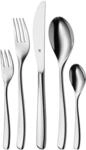 WMF Sinus Besteck Set 12 Personen, Essbesteck 60 teilig Monobloc-Messer, Cromargan