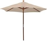 anndora&reg; Sonnenschirm Marktschirm Balkonschirm &oslash; 2,1 m rund - mit Winddach Dark