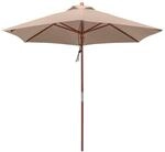 anndora&reg; Sonnenschirm Balkonschirm &oslash; 2,5 m rund wasserabweisend - mit Winddach Dark