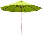 anndora&reg; Sonnenschirm Gartenschirm 3,5 m Rund mit UV Schutz und Winddach -