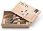 h&ouml;fats - Steakbesteck 8-teilig mit Steakmesser, Steakgabel und Holzkiste -