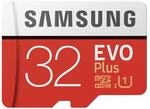 Samsung EVO Plus 32 GB microSDHC UHS-I U1 Memory Card with Adapter