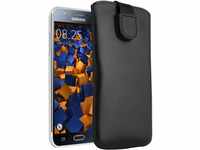 mumbi Echt Ledertasche kompatibel mit Samsung Galaxy J5 2015 Hülle Leder Tasche Case