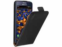mumbi Echt Leder Flip Case kompatibel mit Samsung Galaxy A3 2015 Hülle Leder Tasche
