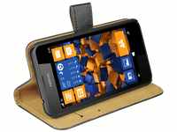 mumbi Echt Leder Bookstyle Case kompatibel mit Nokia Lumia 630 / 635 Hülle Leder