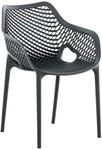 CLP Gartenstuhl/Terrassenstuhl, wetterfest, stapelbar, modernes Design, Kunststoff,