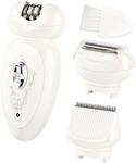 Sichler Beauty Damenrasierer Akku: Kabelloser Premium-3in1-Damen-Akku Epilierer mit 2
