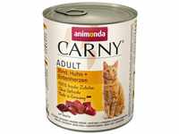 animonda Carny Adult Katzenfutter, Nassfutter für ausgewachsene Katzen, Rind, Huhn +