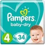 Pampers Baby-Dry Gr&ouml;&szlig;e 4, 1er Pack (1 x 34 St&uuml;ck)