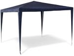 Relaxdays Pavillon Zelt HxBxT:250x300x300cm, quadratisch, Dach aus 100% PE,