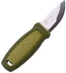 Morakniv Eldris Outdoormesser mit Gr&uuml;nem Kunststoffgriff, Mehrfarbig, One Size,