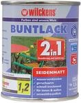 Wilckens 2in1 Acryl Buntlack f&uuml;r Innen und Au&szlig;en, seidenmatt, 125 ml, RAL 9010