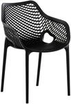 CLP Gartenstuhl/Terrassenstuhl, wetterfest, stapelbar, modernes Design, Kunststoff,