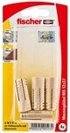 Fischer Messingd&uuml;bel MS, 12 x 37 K SB-Karte, 90523