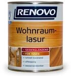 0,75L Renovo Wohnraumlasur Kalkweiss Holz-/ Wohnraumlasur Seidengl&auml;nzend