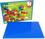 Hubelino #420329 560er Grundplatte (20x28 Noppen, 32x44,8cm) in Blau, kompatibel mit