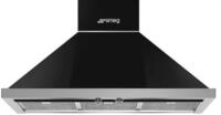 Smeg KPF9BL Wandhaube Schwarz Abzugshaube Wandesse Dunstabzugshaube L&uuml;fter Haube