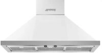 Smeg KPF9WH Dunstabzugshaube, Wandmontage, Pyramiden-Abzugshaube, Breite 90 cm,