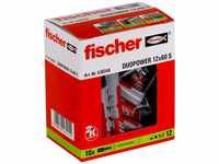 fischer 538248 DUOPOWER 12x60 S, grau/rot Mit Schraube