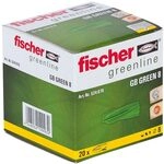 fischer Gasbetond&uuml;bel GB Green 8, D&uuml;bel aus mind. 50% nachwachsenden Rohstoffen zum