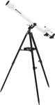 Bresser Linsenteleskop Classic 60/900 AZ Starterpaket mit azimutalem Stativ und