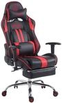 CLP Gaming B&uuml;rostuhl XL Limit mit Kunstlederbezug I Gamingstuhl mit Metallgestell I