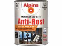 Alpina Metallschutzlack Anti-Rost Schwarz 2,5 Liter glänzend