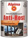 Alpina Metallschutzlack matt &ndash; Schwarz &ndash; Anti-Rost-Lack f&uuml;r einen