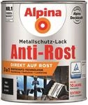Alpina Metallschutzlack Anti-Rost Schwarz 750ml matt