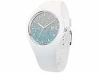 Ice-Watch - ICE lo White blue - Weiße Damenuhr mit Silikonarmband - 013429 (Medium)