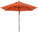 anndora&reg; Sonnenschirm Balkonschirm &oslash; 2,5 m rund - mit Winddach Terracotta
