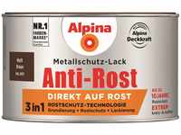 Alpina Metallschutzlack Anti-Rost Braun 300ml matt