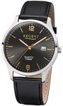 Regent Herren Analog Quarz Uhr mit Leder Armband 11110810
