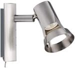 Paulmann 66698 Spotlight Teja max 1x10W GU10 Nickel satiniert 230V Metall