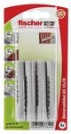 Fischer Universald&uuml;bel UX K SBKarte, 4 St&uuml;ck, 12 x 70 mm, 77849