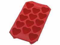 Lékué Eiswürfelbereiter, Gummi, natürlich, rot, einzeln, Herz, 22 x 11.4 x 2.6 cm