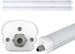 2er Set 36 Watt SMD LED Decken Nass- Feuchtraum Leuchten 4000 Kelvin Industrie...