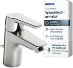 HANSA POLO Waschtischarmatur I Wasserhahn Badezimmer mit Temperatur &