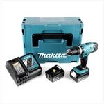 Makita DHP 453 RTJ Akku Schlagbohrschrauber 18V 42Nm + 2x Akkus 5,0Ah+...