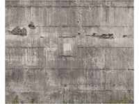 Rasch Tapete 445510 - Fototapete auf Vlies mit Betonoptik in Grau, 300 x 372 cm