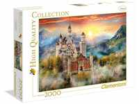 Clementoni 32559 Neuschwanstein – Puzzle 2000 Teile ab 9 Jahren, buntes