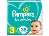 Pampers Baby-Dry Größe 3, 38 Windeln