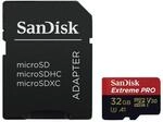 SanDisk Extreme PRO microSDHC UHS-I Speicherkarte 32 GB + Adapter & RescuePRO Deluxe