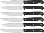 WMF Kansas Steakmesser Set 6-teilig, Spezialklingenstahl mit Wellenschliff,