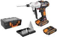 WORX WX176.3 SwitchDriver Akkuschrauber 20V-inkl.2x 2.0Ah Akkus &