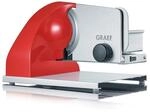 Graef SKS903EU Allesschneider Sliced Kitchen, 185 W, aluminium eloxiert / rot