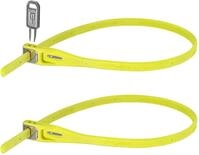 Hiplok Z LOK Twin Pack, Multifunktions-Sicherheitsband, Unisex, LIME, 40cm