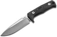 LionSteel T5 Satin Fahrtenmesser Schwarz, Klingenl&auml;nge: 12,8 cm, 02LS023