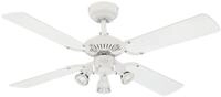 Westinghouse Lighting Deckenventilator Princess Euro weiss 7211340 (ohne Gl&uuml;hbirnen)