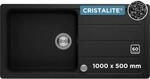 SCHOCK Granitsp&uuml;le Formhaus D-100L Onyx I Einbausp&uuml;le f&uuml;r 60 cm Unterschrank I